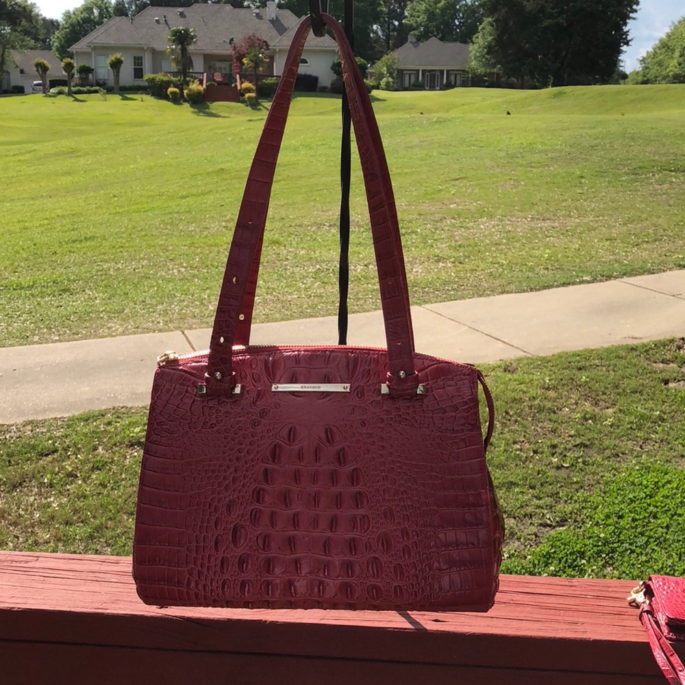 Brahmin small Alice bag & Debra wallet-Cherry Tree